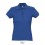 Polo ajustado de algodón para mujer Sol's Passion 170 con logo Color Azul Royal Vista Frontal
