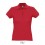 Polo ajustado de algodón para mujer Sol's Passion 170 para personalizar Color Rojo Vista Frontal