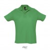 Polo algodón mejor calidad-precio Sol's Summer II 170 para campañas publicitarias Color Verde Vista Frontal