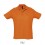 Polo algodón mejor calidad-precio Sol's Summer II 170 con logo promocional Color Naranja Vista Frontal