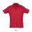 Polo algodón mejor calidad-precio Sol's Summer II 170 para regalo personalizado Color Rojo Vista Frontal