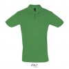Polo de algodón ringspun Sol's Perfect 180 merchandising Color Verde Vista Frontal