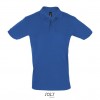 Polo de algodón ringspun Sol's Perfect 180 para empresas Color Azul Royal Vista Frontal
