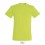Camiseta mejor calidad-precio de algodón Sol's Regent 150 publicitaria Color Verde Manzana Vista Frontal
