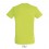Camiseta mejor calidad-precio de algodón Sol's Regent 150 Color Verde Manzana Vista Posterior