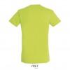 Camiseta mejor calidad-precio de algodón Sol's Regent 150 Color Verde Manzana Vista Posterior