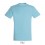 Camiseta mejor calidad-precio de algodón Sol's Regent 150 personalizada Color Azul Atolón Vista Frontal