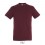 Camiseta mejor calidad-precio de algodón Sol's Regent 150 para eventos Color Burdeos Vista Frontal