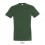 Camiseta mejor calidad-precio de algodón Sol's Regent 150 para campañas publicitarias Color Verde Botella Oscuro Vista Frontal