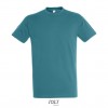 Camiseta mejor calidad-precio de algodón Sol's Regent 150 para eventos publicitarios Color Azul Pato Vista Frontal
