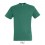 Camiseta mejor calidad-precio de algodón Sol's Regent 150 para regalo barato Color Esmeralda Vista Frontal
