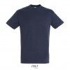 Camiseta mejor calidad-precio de algodón Sol's Regent 150 para regalar Color Azul Marino Vista Frontal