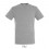 Camiseta mejor calidad-precio de algodón Sol's Regent 150 Color Gris Jaspeado Vista Frontal