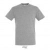 Camiseta mejor calidad-precio de algodón Sol's Regent 150 Color Gris Jaspeado Vista Frontal