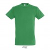 Camiseta mejor calidad-precio de algodón Sol's Regent 150 Color Verde Vista Frontal
