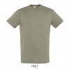Camiseta mejor calidad-precio de algodón Sol's Regent 150 Color Caqui Vista Frontal