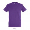 Camiseta mejor calidad-precio de algodón Sol's Regent 150 Color Morado Claro Vista Frontal