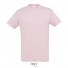 Camiseta mejor calidad-precio de algodón Sol's Regent 150 Color Rosa Medio Vista Frontal