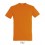 Camiseta mejor calidad-precio de algodón Sol's Regent 150 Color Naranja Vista Frontal