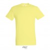 Camiseta mejor calidad-precio de algodón Sol's Regent 150 Color Amarillo Pálido Vista Frontal