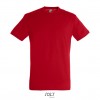 Camiseta mejor calidad-precio de algodón Sol's Regent 150 Color Rojo Vista Frontal