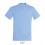 Camiseta mejor calidad-precio de algodón Sol's Regent 150 Color Azul Cielo Vista Frontal