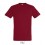 Camiseta mejor calidad-precio de algodón Sol's Regent 150 Color Rojo Tango Vista Frontal