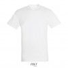 Camiseta blanca económica de algodón Sol's Regent 150 publicitaria Color Blanco Vista Frontal