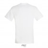 Camiseta blanca económica de algodón Sol's Regent 150 Color Blanco Vista Posterior