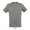 Camiseta mejor calidad-precio de algodón Sol's Regent 150 para publicidad promocional Color Zinc Vista Frontal
