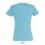 Camiseta de mujer mejor calidad-precio algodón Sol's Miss 150 Color Azul Atolón Vista Posterior