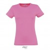 Camiseta de mujer mejor calidad-precio algodón Sol's Miss 150 para empresas Color Rosa Orquídea Vista Frontal