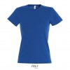 Camiseta de mujer mejor calidad-precio algodón Sol's Miss 150 económica Color Azul Royal Vista Frontal