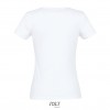 Camiseta blanca económica algodón de mujer Sol's Miss 150 Color Blanco Vista Posterior