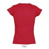 Camiseta de mujer con cuello de pico Sol's Moon 150 Color Rojo Vista Posterior