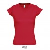 Camiseta de mujer con cuello de pico Sol's Moon 150 barata Color Rojo Vista Frontal
