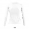 Camiseta blanca de mujer con manga larga Sol's Majestic 150 Color Blanco Vista Posterior