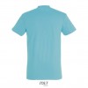 Camiseta algodón con cuello reforzado Sol's Imperial 190 Color Azul Atolón Vista Posterior
