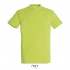 Camiseta algodón con cuello reforzado Sol's Imperial 190 publicitaria Color Verde Manzana Vista Frontal