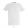 Camiseta algodón con cuello reforzado Sol's Imperial 190 merchandising Color Ceniza Vista Frontal