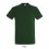 Camiseta algodón con cuello reforzado Sol's Imperial 190 para empresas Color Verde Botella Oscuro Vista Frontal