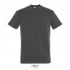 Camiseta algodón con cuello reforzado Sol's Imperial 190 para campañas publicitarias Color Gris Oscuro Vista Frontal