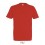 Camiseta algodón con cuello reforzado Sol's Imperial 190 para publicidad personalizada Color Hibisco Vista Frontal