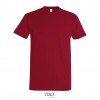 Camiseta algodón con cuello reforzado Sol's Imperial 190 Color Rojo Tango Vista Frontal