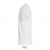 Camiseta blanca algodón con cuello reforzado Sol's Imperial 190 Color Blanco Vista Lateral