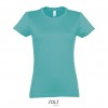 Camiseta para mujer de gran calidad Sol's Imperial 190 promocional Color Azul Vista Frontal