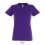 Camiseta para mujer de gran calidad Sol's Imperial 190 merchandising Color Morado Oscuro Vista Frontal