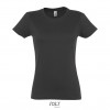 Camiseta para mujer de gran calidad Sol's Imperial 190 para empresas Color Gris Oscuro Vista Frontal