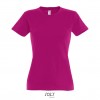 Camiseta para mujer de gran calidad Sol's Imperial 190 para personalizar Color Fucsia Vista Frontal
