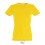 Camiseta para mujer de gran calidad Sol's Imperial 190 para eventos Color Dorado Vista Frontal